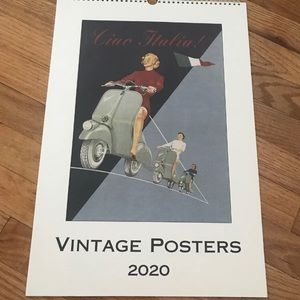 NWT Authentic ITALIAN POSTERS 13X19 Calendar 2020